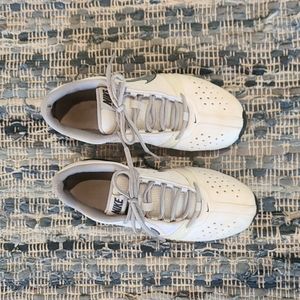 Nike white and Grey shoes